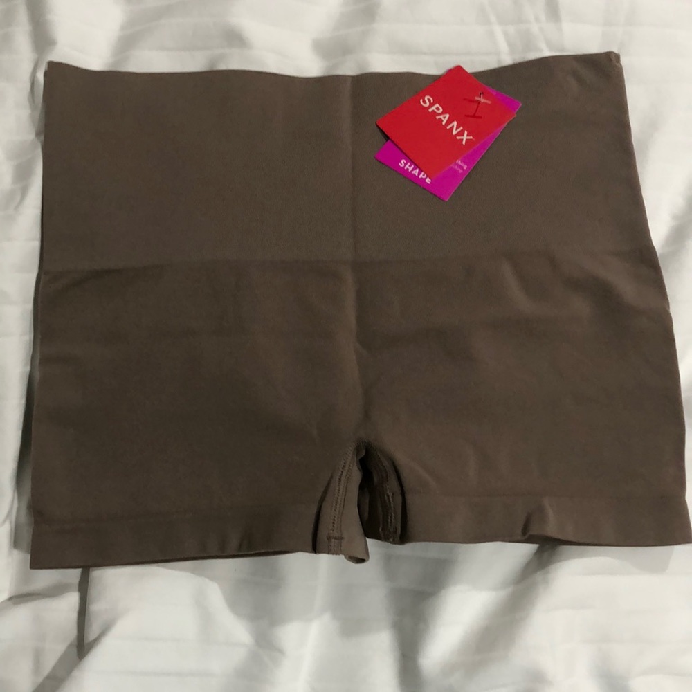 NWT mocha color boy shorts by Spanx